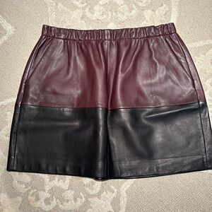 Vince Leather Skirt